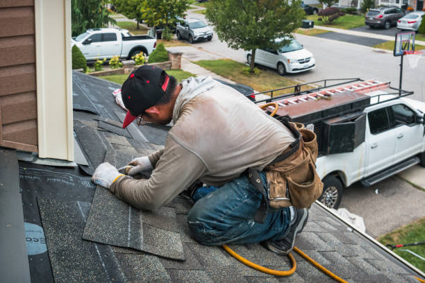 Professional Roofing technician working in Potecasi, NC